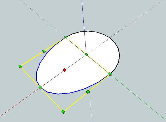 草图大师画椭圆的操作教程