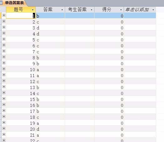 access2010创建自己试题库的具体流程