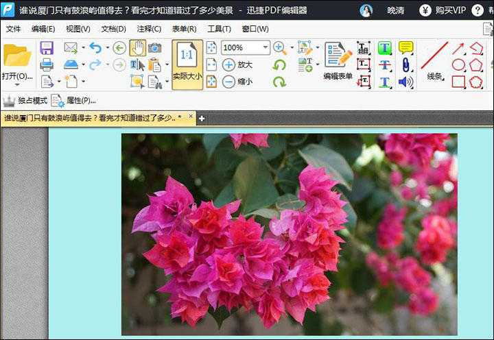 分享迅捷PDF编辑器给PDF文件添加背景的方法。