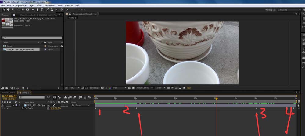 使用ae复制关键帧的具体操作方法