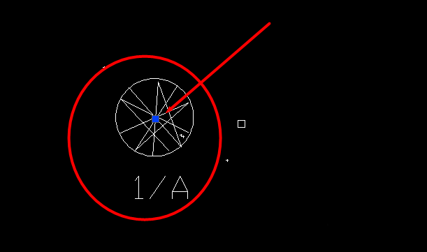 分享使用cad把块按所画线条分布的详细教程方法。