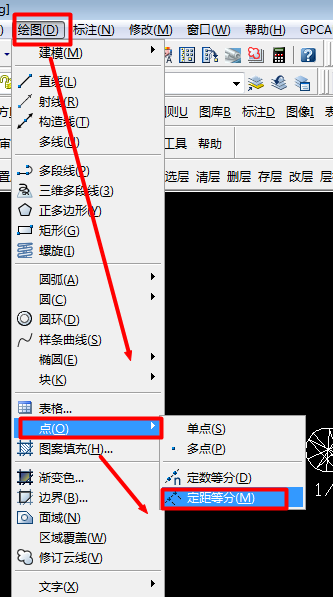 分享使用cad把块按所画线条分布的详细教程方法。