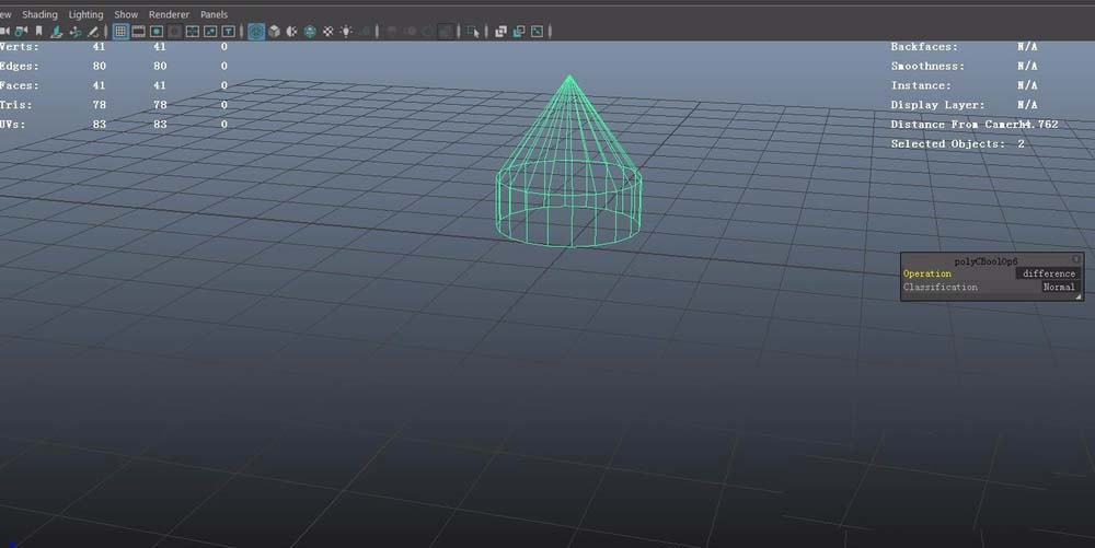 Maya软件中布尔工具的详细使用说明