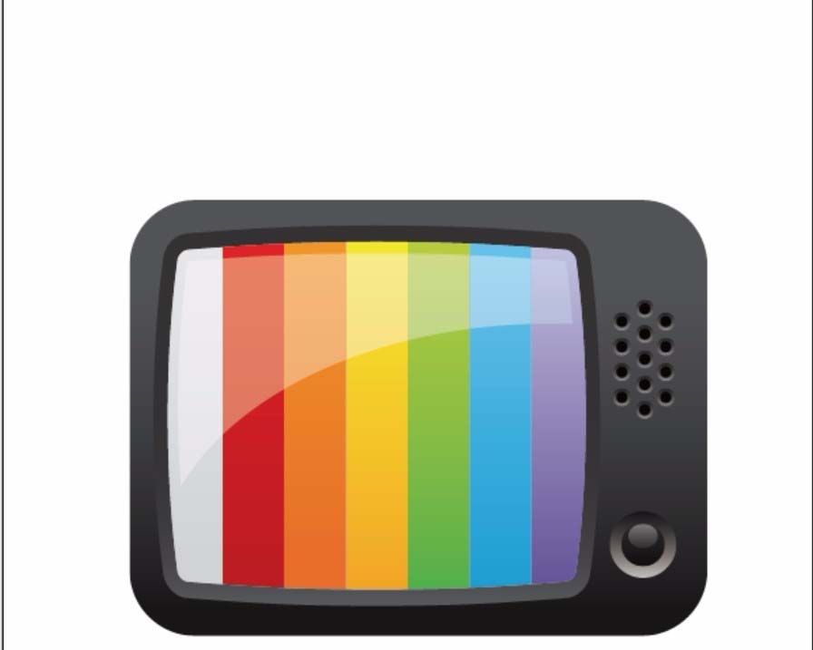 ai打造老式彩电图标的操作流程