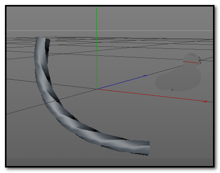 图文详解使用C4D创建扭曲管模型的具体操作流程。