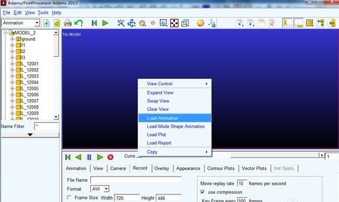 Adams录制仿真视频的具体操作方法