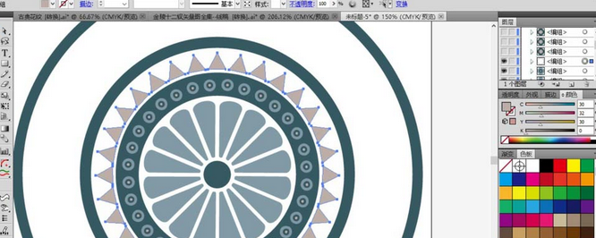 ai制作欧式花纹图案的详细教程