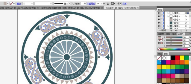ai制作欧式花纹图案的详细教程