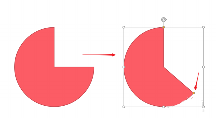 说说PPT制作出不完整饼图示意图的具体操作方法。