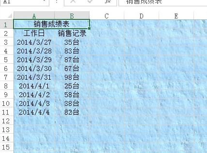 怎么在excel2013的表格中添加背景图片