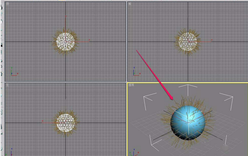 3Ds MAX使用Hair和Fur修改器建模毛球的操作教程