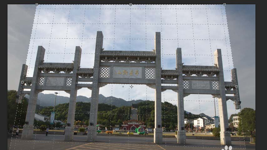 photoshop cs6中透视裁切工具的使用详细步骤