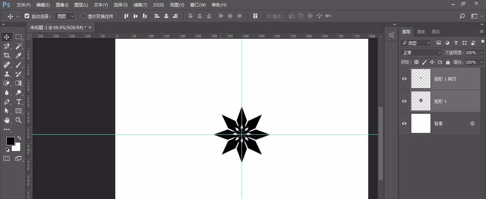 ps怎么画雪花图形? ps绘制矢量雪花图的教程