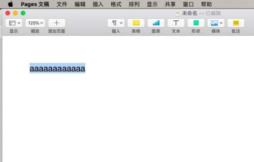 pages中小写英文改成大写的方法步骤