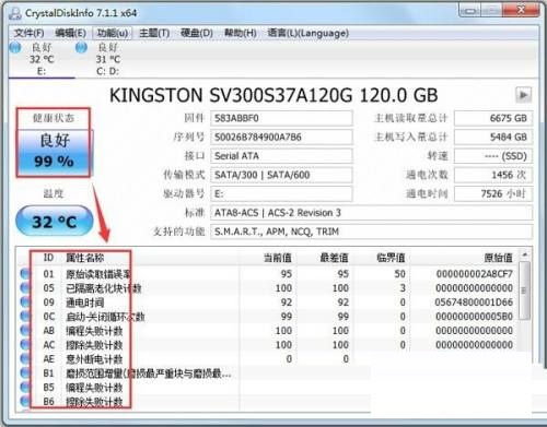 CrystalDiskInfo参数怎么查看?CrystalDiskInfo参数查看教程