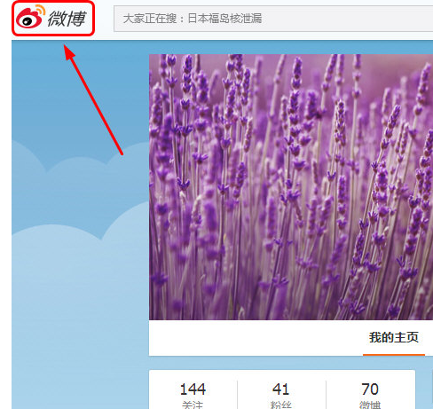 网页版微博回答首页按钮