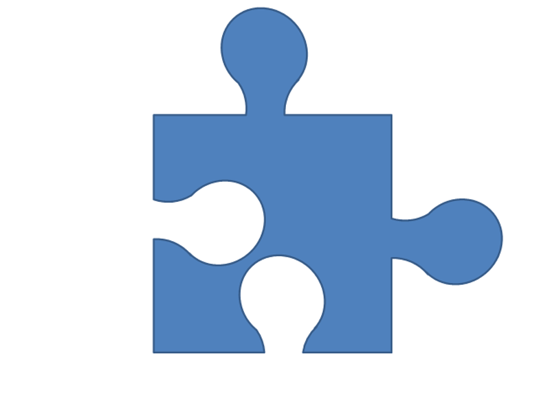 小编分享教大家利用ppt制作拼图形状的图形。