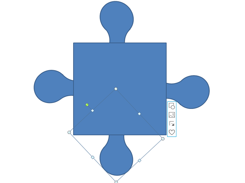 小编分享教大家利用ppt制作拼图形状的图形。