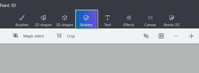 说说使用Paint添加贴纸的操作过程。